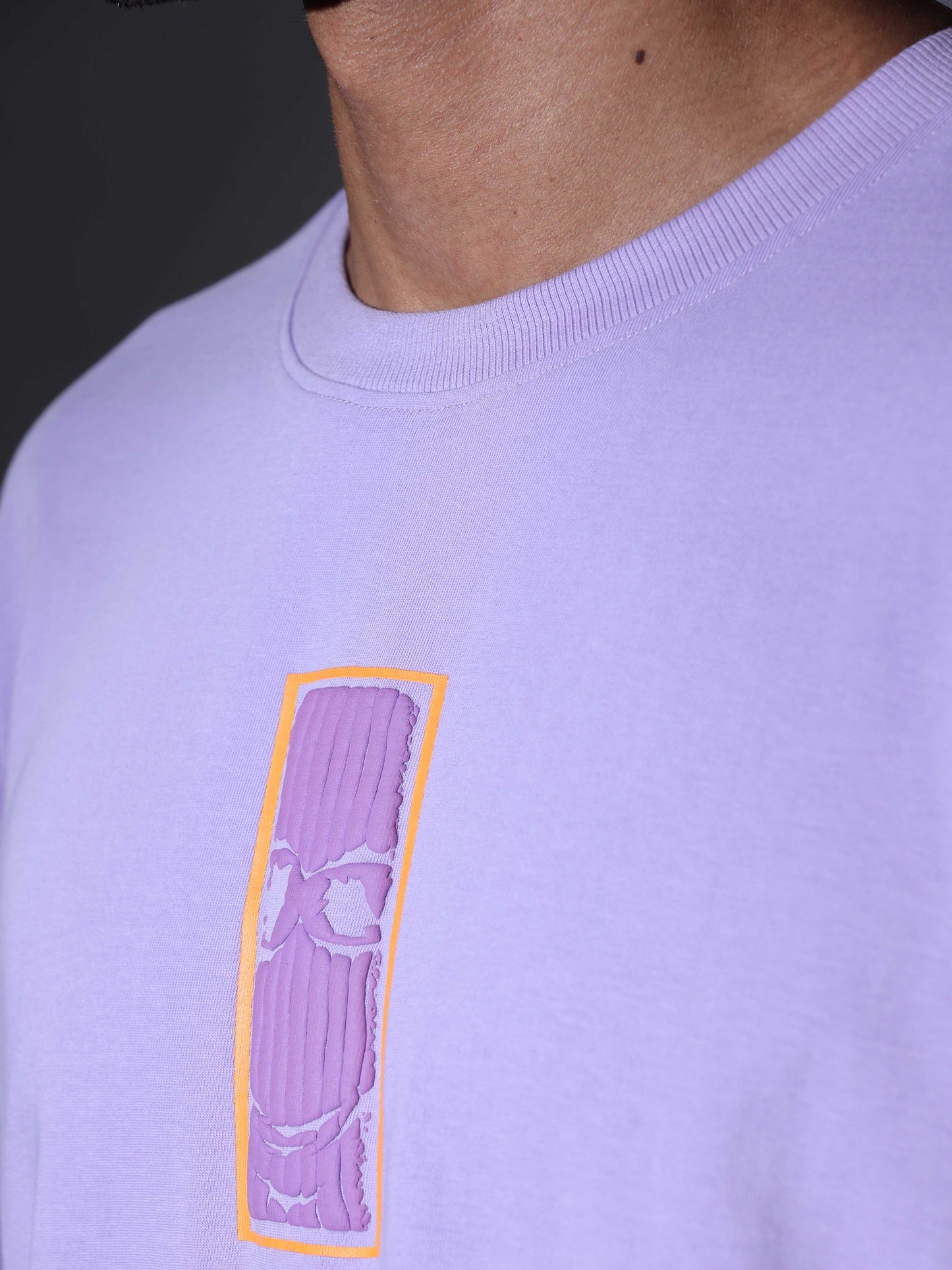 Men's Oversized T-shirt - Lilac - OSTS-1427