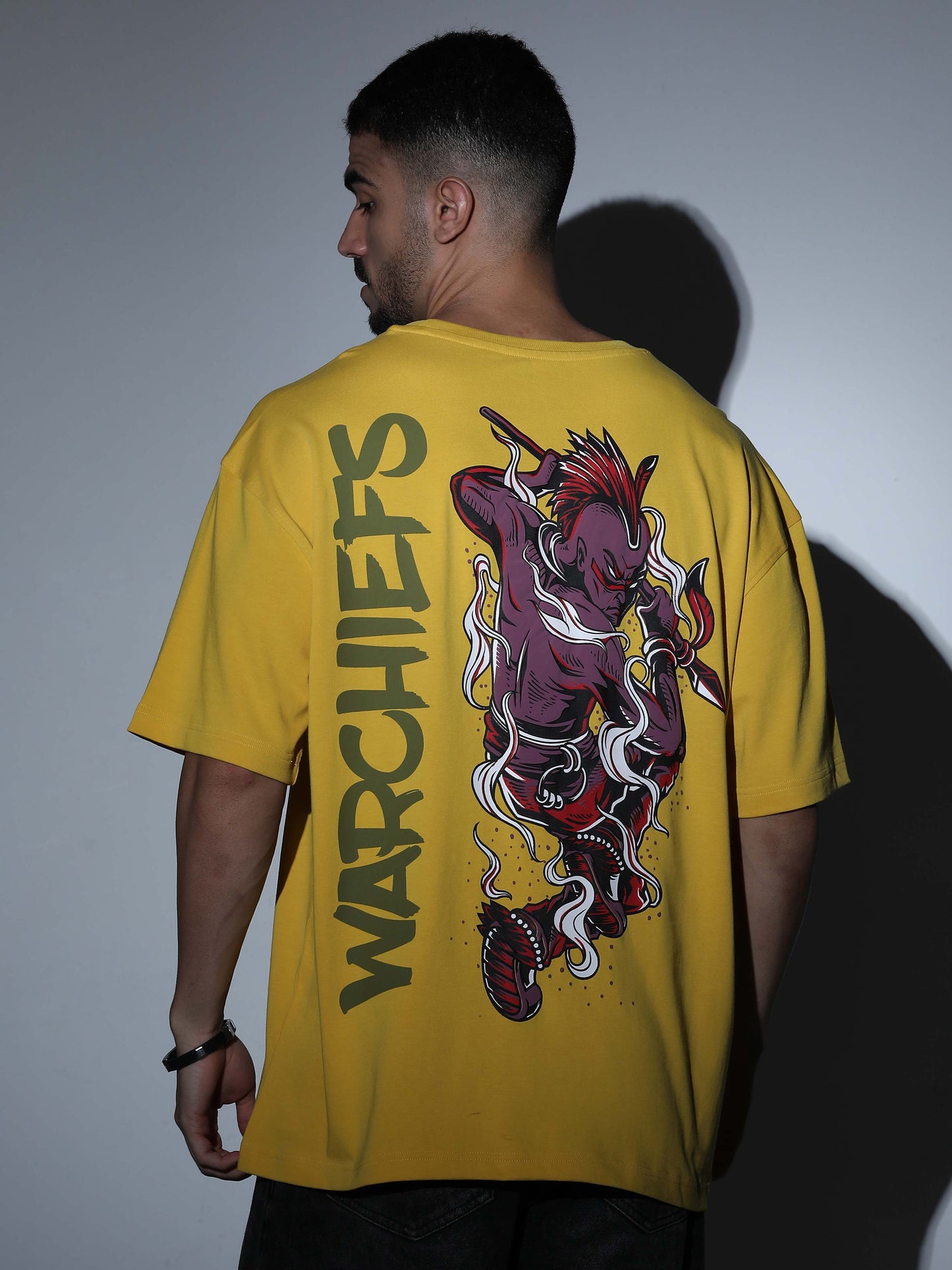 War Chiefs Oversized T-shirt M.Yellow - OSTS-1427