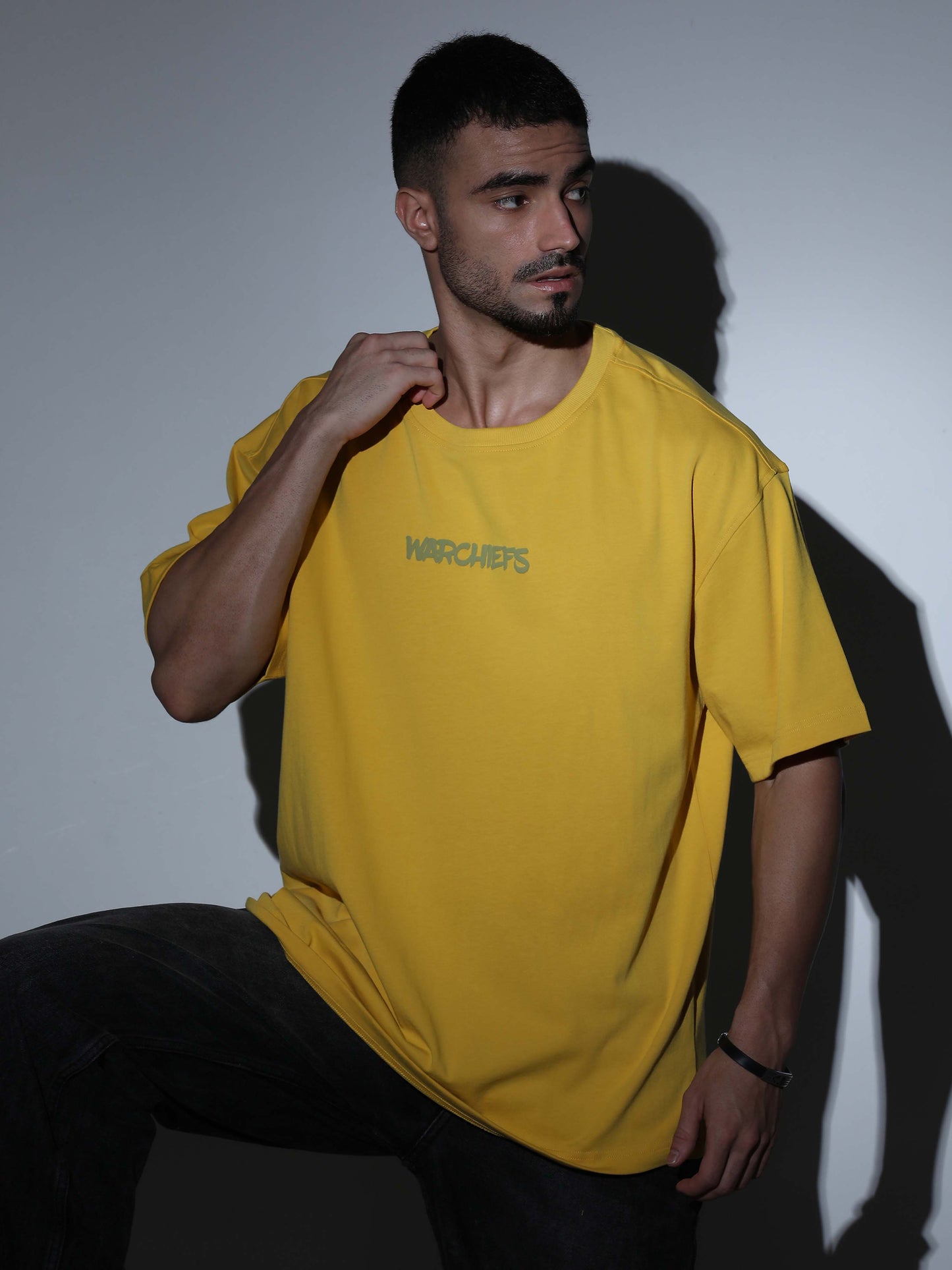 War Chiefs Oversized T-shirt M.Yellow - OSTS-1427