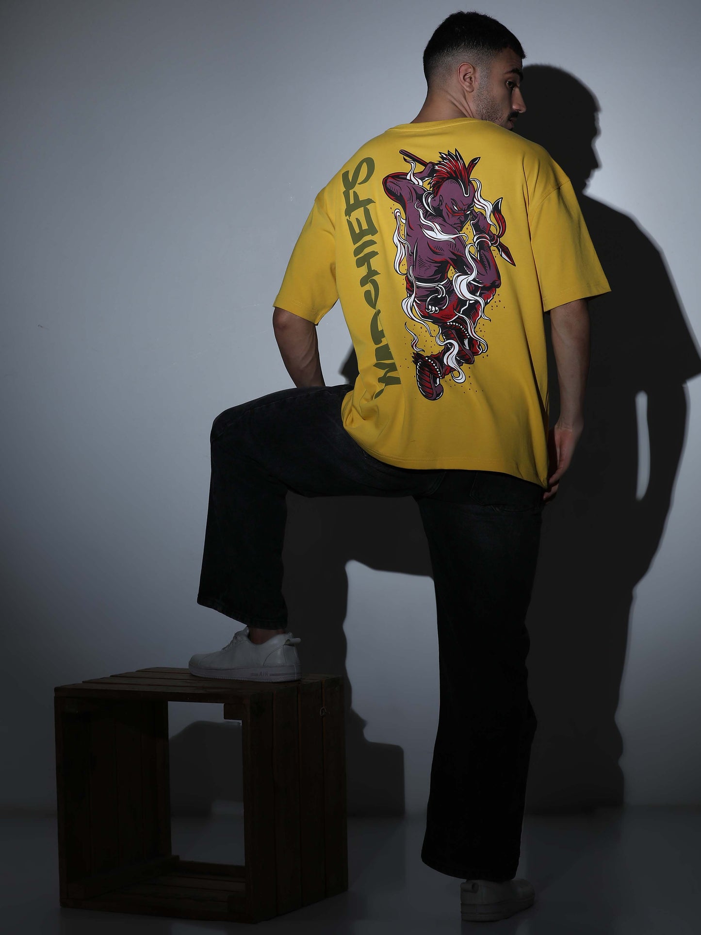 War Chiefs Oversized T-shirt M.Yellow - OSTS-1427