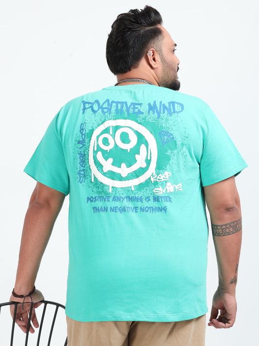 Positive Mind Plus Size T- Shirt  - Lt Green - PSTS-2327