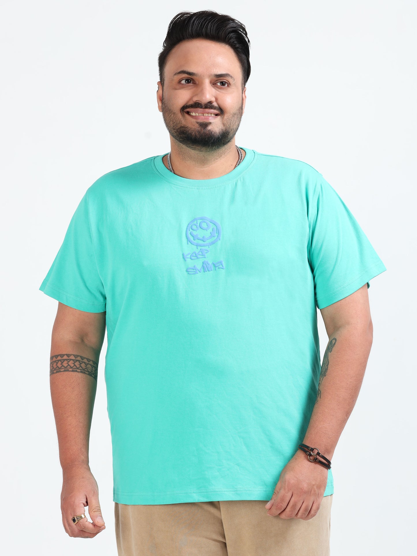 Positive Mind Plus Size T- Shirt  - Lt Green - PSTS-2327